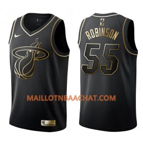 Maillot NBA Miami Heat Duncan Robinson 55 Nike Noir Golden Edition Swingman - Homme